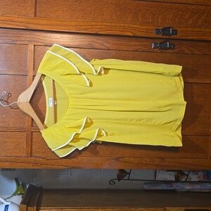 Size 2 Odile Flutter-sleeve Blouse